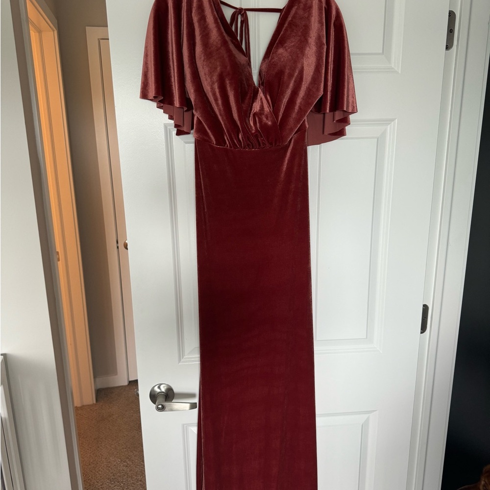 Velvet Bridesmaid Dress